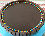 Foto del paso 8 de la receta: Tarta de flan y galletas con chocolate o tarta de la abuela