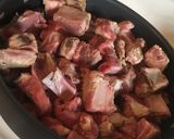 A picture of step 3 of Costillitas de Puerco en Salsa Roja (spare ribs in red sauce).