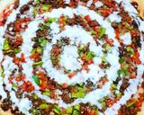 A picture of step 9 of Beef minced Pizza🍕.