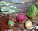 Foto del paso 1 de la receta: Sorrentinos tricolor de morrón, albahaca y huevo