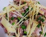Hình bước làm 2 của món Cá mặn chưng thịt