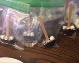 A picture of step 6 of Hot chocoholic on a stick.