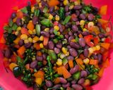 عکس مرحله 5 از دستور سالاد فلفل دلمه و لوبیا قرمز (Red bean & bell pepper salad)