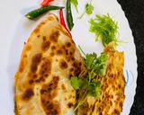 A picture of step 8 of Veg quesadilla paratha.