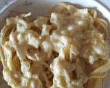 Foto del paso 5 de la receta: Espaguetis con salsa de queso, tomate y jamón