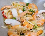 Gambar langkah 2 resipi 👩‍🍳Sea Food Tiga Rasa🦐🦑.