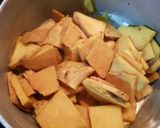 A picture of step 2 of Elephant Yam Fry.