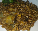 Foto del paso 8 de la receta: Arroz meloso de alcachofas y conserva de pota en su tinta