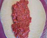 Tschebureki - darált húsos paradicsom szósszal töltve recept lépés 15 foto