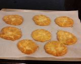A picture of step 8 of Cloud Bread with Romano Cheese and Garlic Pepper.