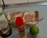 Foto del paso 1 de la receta: Cruceta de cerdo al curry con lima