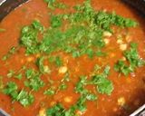 A picture of step 7 of Chole with smily puri.
