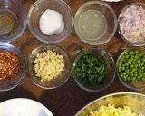 A picture of step 1 of Mushroom Stuffed Potato Cakes.
