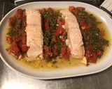 Une image de l'étape 9 de Pavés de saumon aux tomates, salicornes, échalotes et estragon.