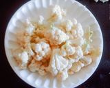 A picture of step 2 of Restaurant style tasty crispy yummy cauliflower Manchurian.