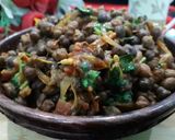 A picture of step 7 of Manipuri keli chana.