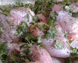 Foto del paso 1 de la receta: Pollo asado a la albahaca y cilantro
