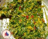 A picture of step 2 of Kumbhaniya Bhajiya.