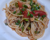 A picture of step 10 of Fajita spaghetti!🍝.