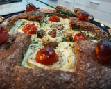 Foto del paso 3 de la receta: Torta de pan rellena de queso 🥖🧀