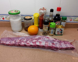 Foto del paso 1 de la receta: Costillar cerdo con salsa barbacoa en papillote