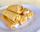 Hình bước làm 4 của món Bánh Crepes Trái Cây