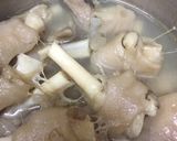 A picture of step 1 of Paya soup/Mutton leg soup with idiyappam/ healthy breakfast for kids.
