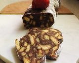 Keksz szalámi 🍪🍓🥛 recept fázis 6 fotója