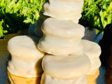 Alfajores de chocolate blanco