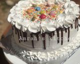 A picture of step 39 of Chocolate cake with whipped cream frosting.