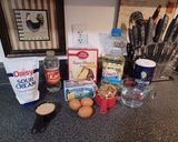 A picture of step 1 of Pecan Upside Down Cake.
