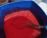 Foto langkah ke 6 dari resep BROWNIES RED VELVET ♥.