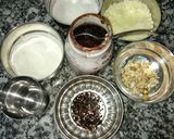 A picture of step 1 of Badam Paan.
