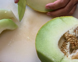 Foto del paso 1 de la receta: Crema fría de melón con jamón
