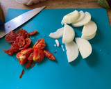 Foto del paso 1 de la receta: Paella de berenjena y pollo