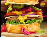 A picture of step 17 of Rajma Kebab Sandwich￼.