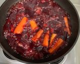 A picture of step 3 of Quinoa Salad with Beetroot and Satay Chicken.