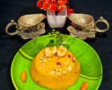 A picture of step 5 of Banana Rava Kesari Halwa - Divine Bhog Prasad.