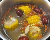 Hình bước làm 2 của món Canh Nấm Lộc Nhung Tim Heo