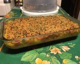 Une image de l'étape 12 de Gratin de spatzles au thon, poivrons rouges et emmental en panure épicée.