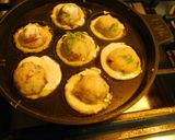 A picture of step 3 of Spicy appam stuffed with masala potato.
