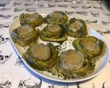 Une image de l'étape 9 de Nids de poireaux vinaigrette (au bouillon de champignons).