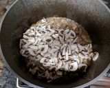 A picture of step 11 of Baked Rice, Chicken and Mushrooms (American biryani).