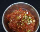 A picture of step 3 of Gajar halwa.