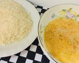 Foto del paso 1 de la receta: Filete empanados de pechuga de pollo con ensalada de papas y zanahoria!