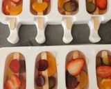 A picture of step 3 of Lemon Shikanji Mix Fruits Ice Candy Popsicles.