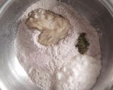 A picture of step 3 of Kuttu Flour Chilla.