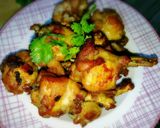 รูปขั้นตอนการทำที่ 3 ของ น่องปีกไก่ทอดคั่วน้ำปลา
