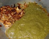 A picture of step 2 of Raw mango fried chutney.