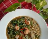 Foto langkah ke 5 dari resep Mie Kangkung Belacan.